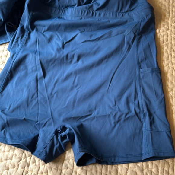 Halara Softlyzero Oxford Blue Sport Dress with undershorts - Picture 6 of 8